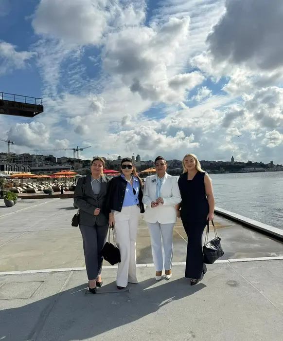 With colleagues in Istanbul